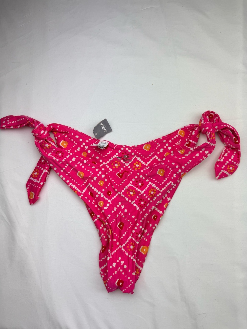 Aerie swim Bright Pink Tie-Side Bikini Bottom